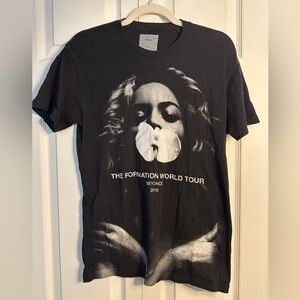 BEYONCÉ Formation Tour Graphic Black Smoke T shirt W S